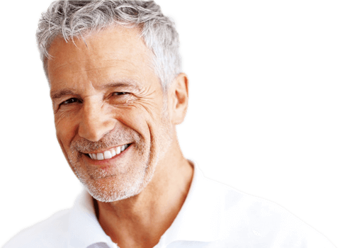 freundlicher, alter weißer Mann